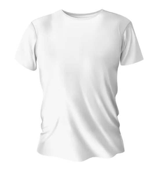 Remera blanca lisa de algodón